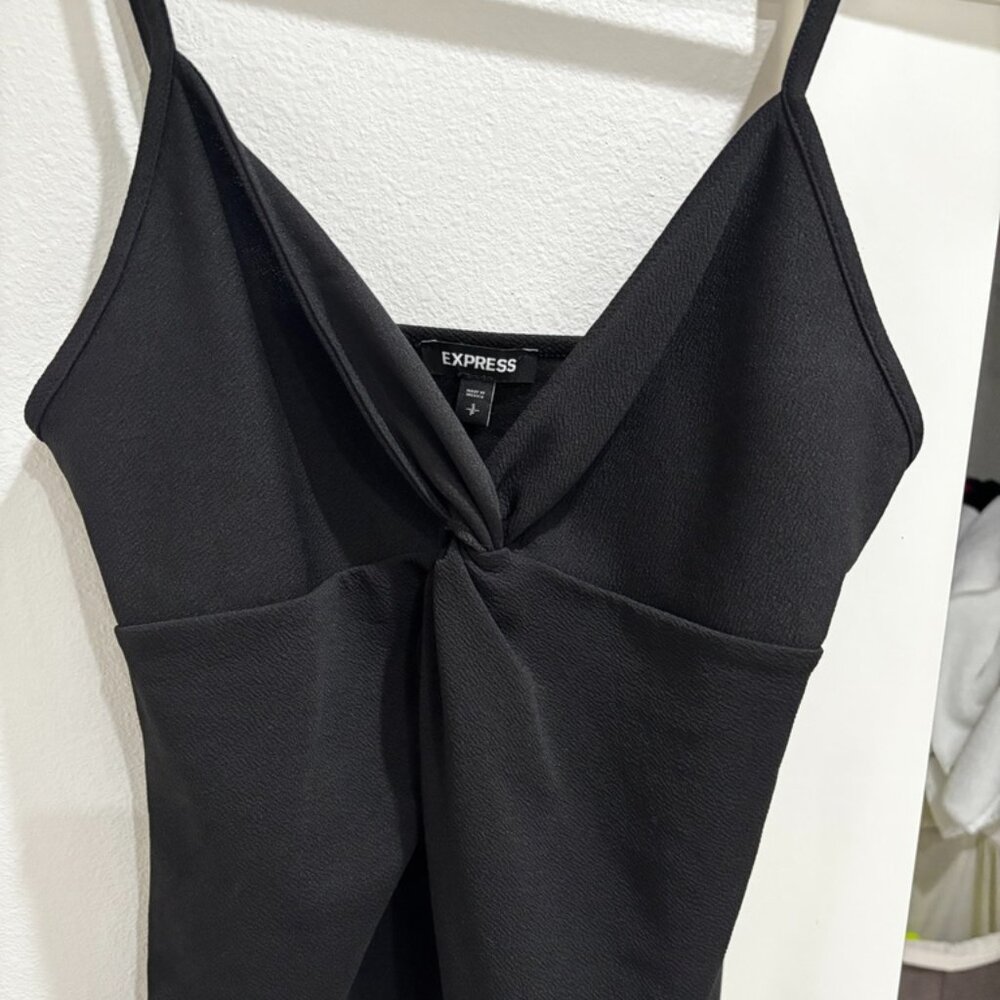 Express front tied v-neck cut blouse